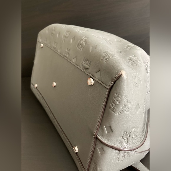 MCM Essential Embossed Leather Monogram Bag - Picture 4 of 11